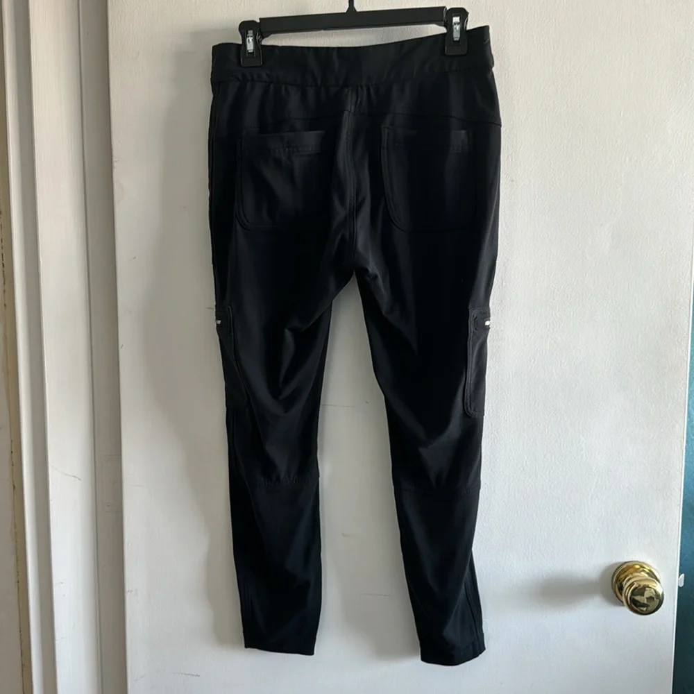 Black stretch cargo pants 10p - Picture 2 of 5